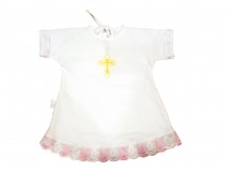 Платье для крещения (трикотаж, принт)